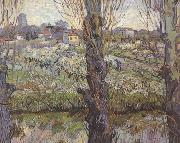 Vincent Van Gogh Orchard in Blossom with View of Arles (nn04) china oil painting artist